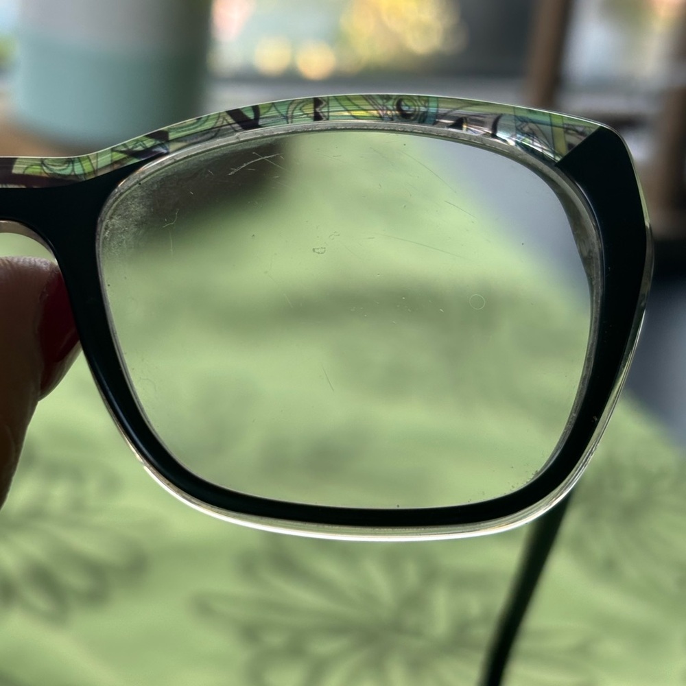 Emilio Pucci Black and Patterned Women's Glasses - Picture 13 of 16